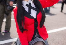 唯美养眼coser性感诱人红色制服诱惑写真-套图岛