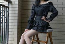 [IESS异思趣向] 2021.08.23 丝享家898：小七《一字肩短裙》[90P／133MB]-套图岛