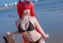 二佐Nisa 碧蓝鲟泳装 [9P-180MB]-套图岛