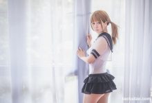 白金Saki写真 – 学生服 [17P]-套图岛