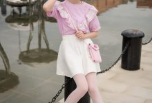 [SSA丝社] NO.009 小琪琪 超薄5D长筒袜街拍-套图岛