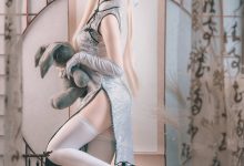 白易子教主：纤细身躯藏有胸猛好欧派 穹妹旗袍 [22P]-套图岛