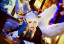 二次元少女cosplay洛天依写真图片-套图岛