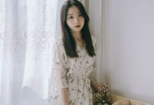 清新温婉美女碎花裙气质写真图片-套图岛
