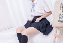 [SSA丝社]超清写真 NO.181 小佩 酒窝少女JK制服肉丝黑袜穿搭示范[135P-1.44GB]-套图岛