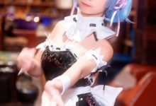 喵糖映画 SPL.002 雷姆兔女郎 蠢沫沫 [41P]-套图岛