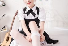 [SSA丝社]超清写真 NO.025 琪琪 甜美风女仆白色长筒丝袜[99P-0.99GB]-套图岛