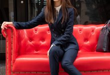 SIW斯文传媒 055 时尚气质OL职业双排扣西装制服 - 甄珍 [65P-186M]-套图岛