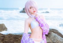 果咩酱w NO.016 - 海边玛修[35P／318MB]-套图岛