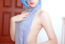 南桃Momoko NO.45 蕾姆露背毛衣 [12P-94MB]-套图岛