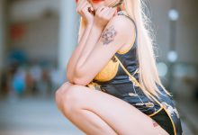 旗袍美女高开叉美腿性感同人cos写真-套图岛