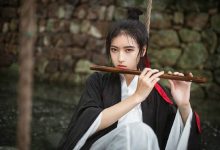 冷艳古风美女雨中清冷写真图片-套图岛