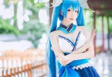 初音未来cosplay爆乳美腿喷血福利诱惑写真-套图岛