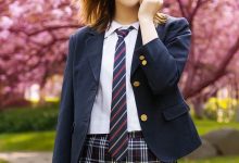 制服美女清纯迷人日系写真图片-套图岛