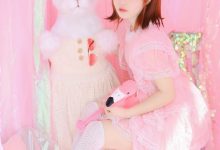 粉色蕾丝美女唯美艺术美女性感写真-套图岛