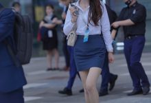 都市丽人还在上班的蓝裙美女【67P+1V-1.00G】-套图岛