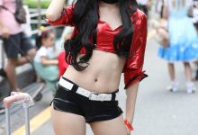 精选街拍作品 NO.0006 超短黑色皮裤少女原图[200P／225MB]-套图岛