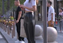 精选街拍作品 NO.0010 身姿挺拔紧身皮裤美女图片第1部[144P／186MB]-套图岛