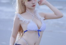 二佐Nisa - NO.138 碧蓝苏塞克斯泳装 [20P-99MB]-套图岛