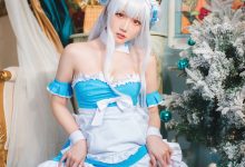 瓜希酱 - NO.61 碧蓝航线 小天鹅女仆 [22P-100MB]-套图岛