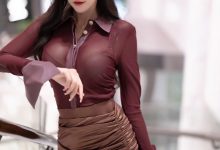 王馨瑶《暗红网纱透视i御姐装》原版写真 [110P-471MB]-套图岛