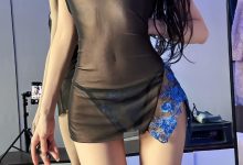 黎允熙 - 黑丝透视性感睡裙[25P+3V-156MB]-套图岛