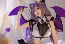 雪晴Astar-刻晴恶魔拘束睡衣[20P+4V-335MB]-套图岛