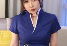 小女巫露娜 最新团订写真 蓝色妖姬 深航制服诱惑-套图岛