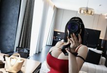 左公子666 - 红色包臀 [10P+7V-402MB]-套图岛