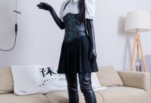 [BoBoSocks袜啵啵]NO.475 奶油-高跟长靴、厚黑丝五指袜、踩脚裤裤里丝、靴子部分戴口罩[150P+1V／6.76GB]-套图岛