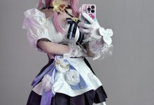 幼愛Youmeko –  崩坏3 爱莉希雅女仆装[20P-68.6M]-套图岛