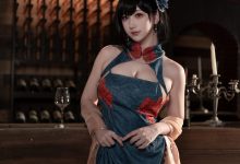 梓猫AzuNyan-舰长图-碧蓝航线-建武旗袍[9P-55.8MB]-套图岛