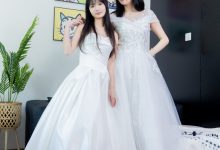 [BoBoSocks袜啵啵]NO.510 小甜豆&甜甜圈-两双高跟鞋、薄肉丝、薄白丝、婚纱主题、互相帮对方腿脚涂抹[172P+1V／7.02GB]-套图岛