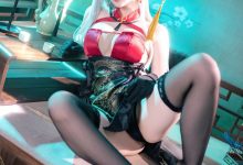 屿鱼 -碧蓝航线 埃吉尔旗袍 [50P-989M]-套图岛