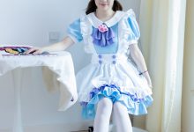 物恋传媒 NO.2359 恬恬-女仆装、平底鞋、厚白丝、老头乐挠脚剧情（盲盒1）[155P-1V-3.42G]-套图岛