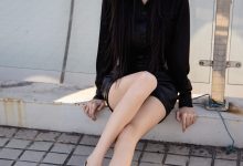 足愉心 NO.020 云悦（搭配：黑色衬衫、皮裙、高跟鞋、裸足）[120P+2V／11.2GB]-套图岛