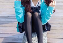 丝恋摄影 NO.020 小梦-学院风 jk连衣裙 黑色丝袜 黑色小皮鞋[228P+1V／4.38GB]-套图岛