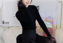 BoBoSocks袜啵啵 No.668 香菜-平底鞋、厚黑丝五指袜、黑丝手套 [179P1V-6.83GB]-套图岛