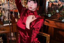 麻薯好吃 No.028 - 酒红礼赞 [47P-533MB]-套图岛